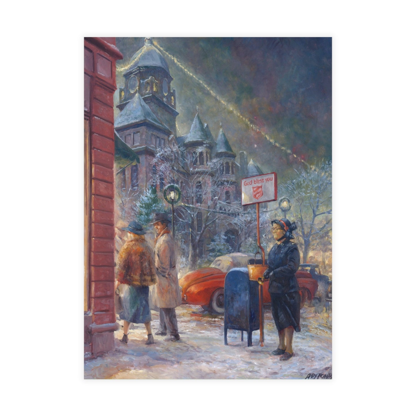 Note Cards: Christmas on the Square | Seasonal - Envelopes Included