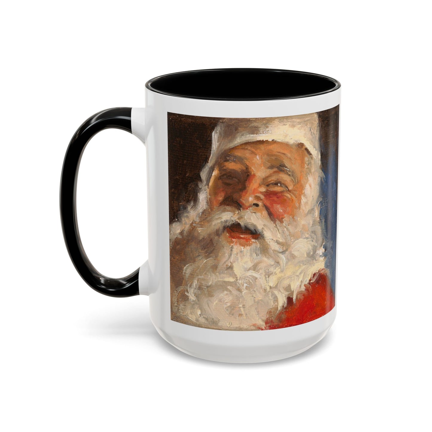 Santa Accent Coffee Mug - Holiday Gift, Christmas Decor, Santa Lover's Mug, Ceramic Coffee Cup, Unique Santa Mug