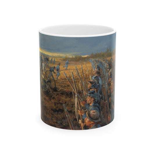 Stand Fast! The Pioneer Brigade - Ceramic Mug with Stones River Civil War Design.