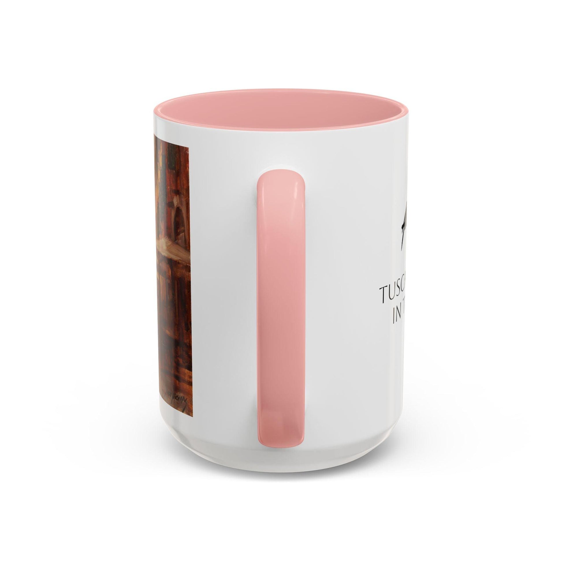 Tuscany Markets in the Middle - Elegant Accented Coffee Mug - 11oz & 15oz - Italian Landscapes - Andy Thomas Designs