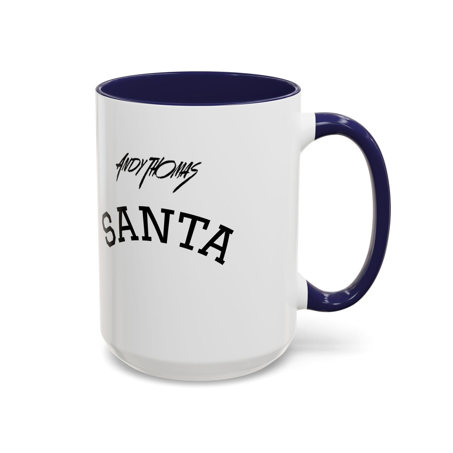Santa Accent Coffee Mug - Holiday Gift, Christmas Decor, Santa Lover's Mug, Ceramic Coffee Cup, Unique Santa Mug