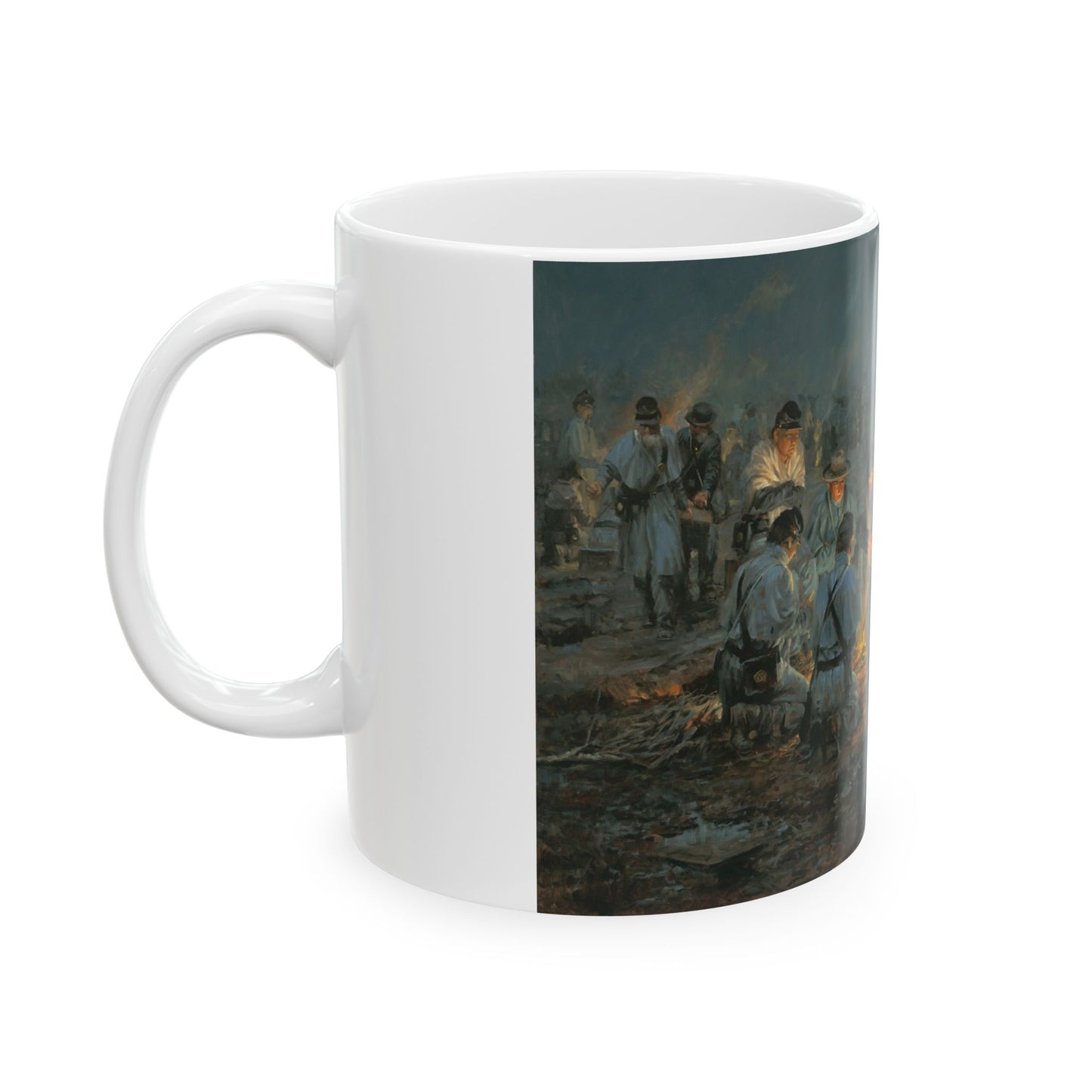 Their Longest, Coldest New Year's Eve - Ceramic Mug with Stones River Civil War Design.