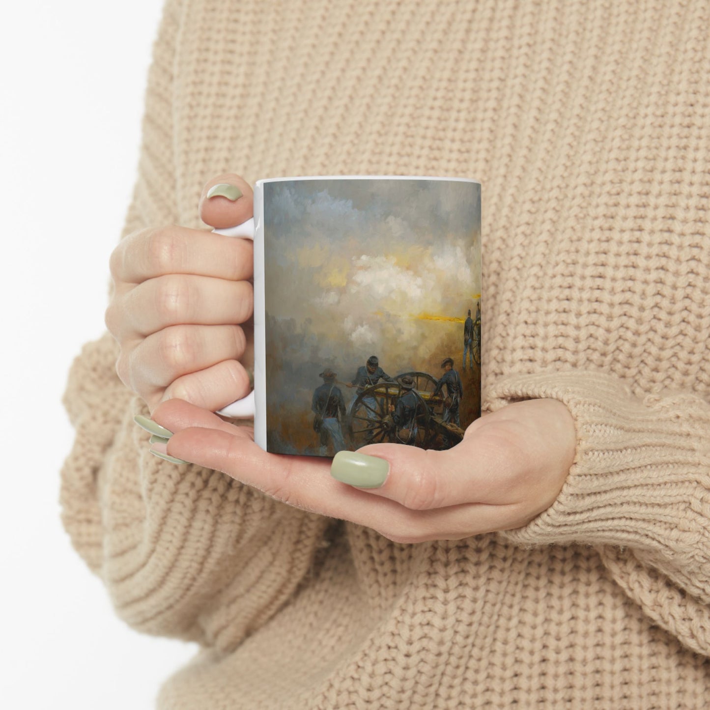 The Very Forest Seemed to Fall - Ceramic Mug with Stones River Civil War Design.