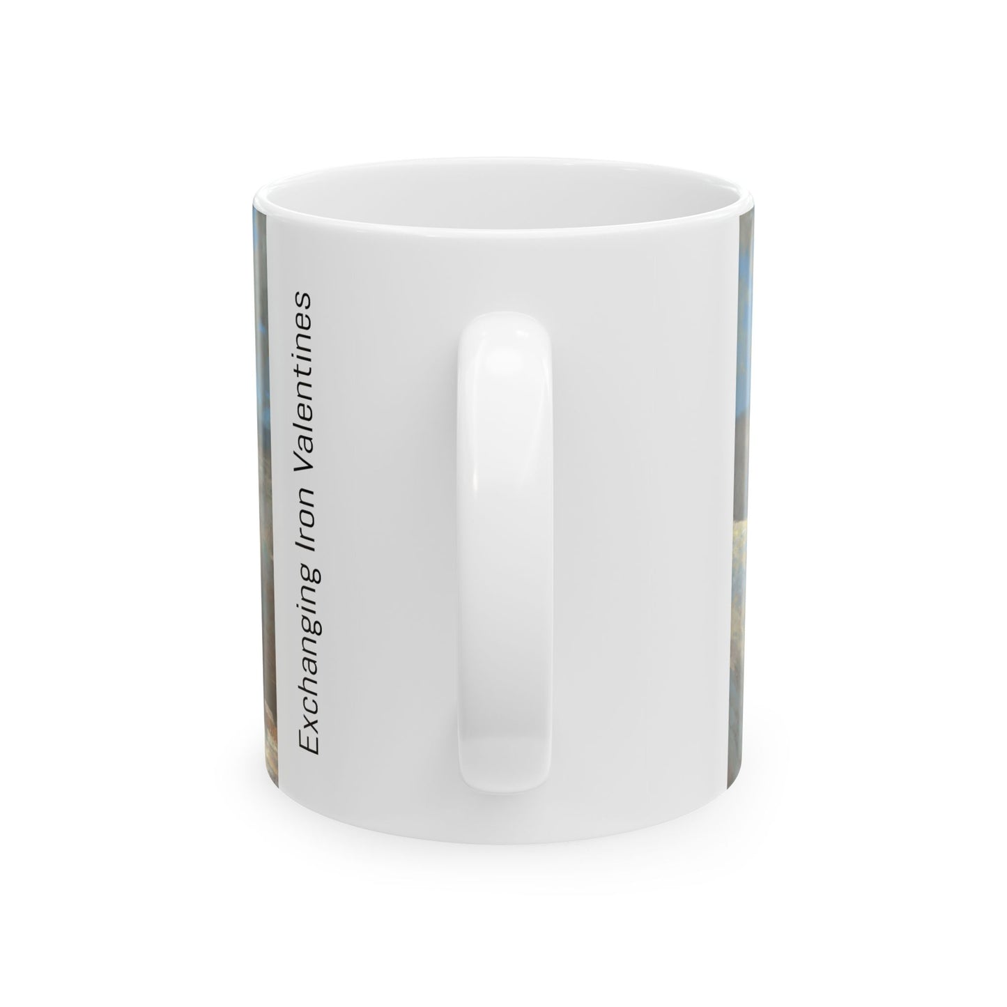 Exchanging Iron Valentines - Ceramic Mug with Fort Donelson Civil War Design.