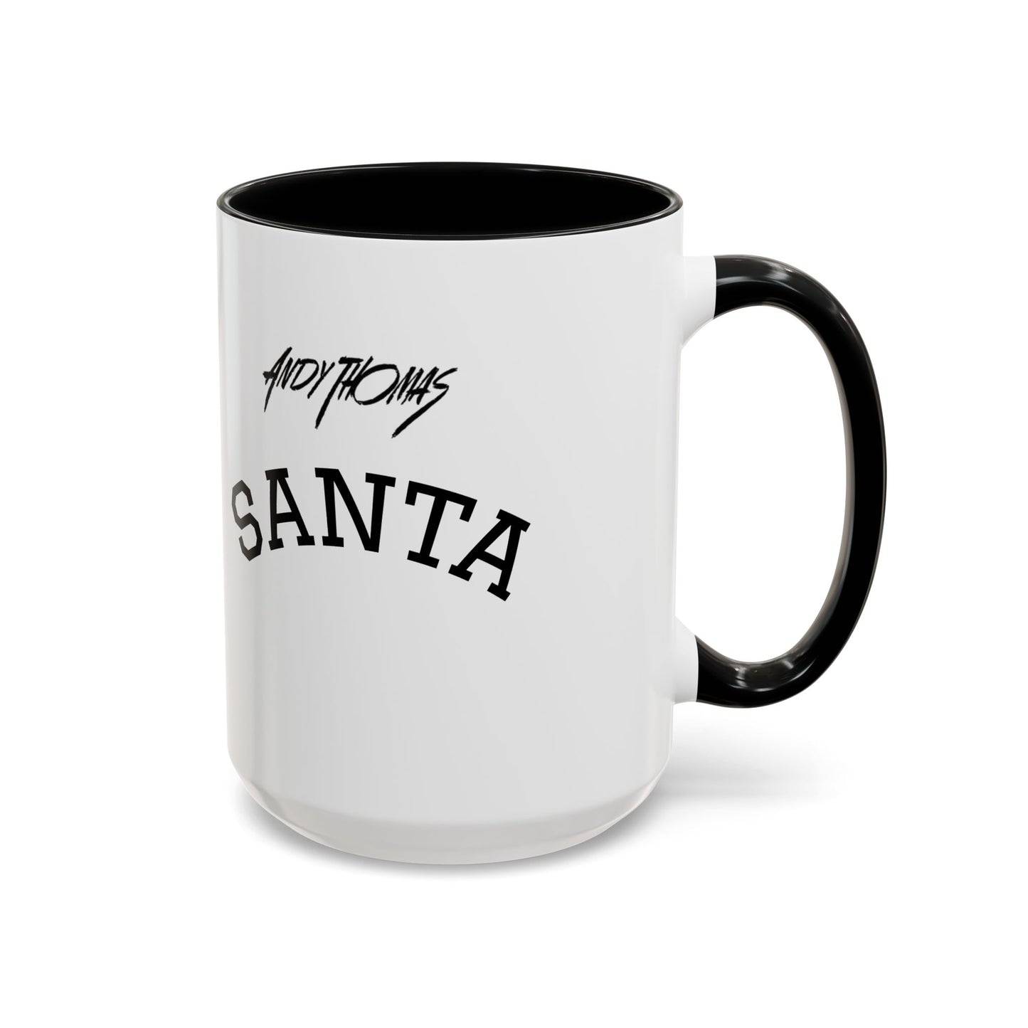 Santa Accent Coffee Mug - Holiday Gift, Christmas Decor, Santa Lover's Mug, Ceramic Coffee Cup, Unique Santa Mug