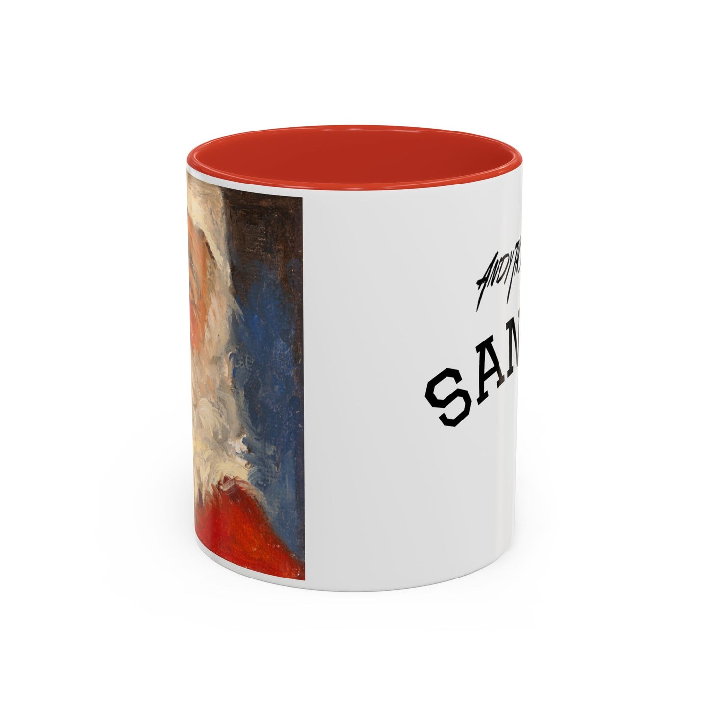 Santa Accent Coffee Mug - Holiday Gift, Christmas Decor, Santa Lover's Mug, Ceramic Coffee Cup, Unique Santa Mug