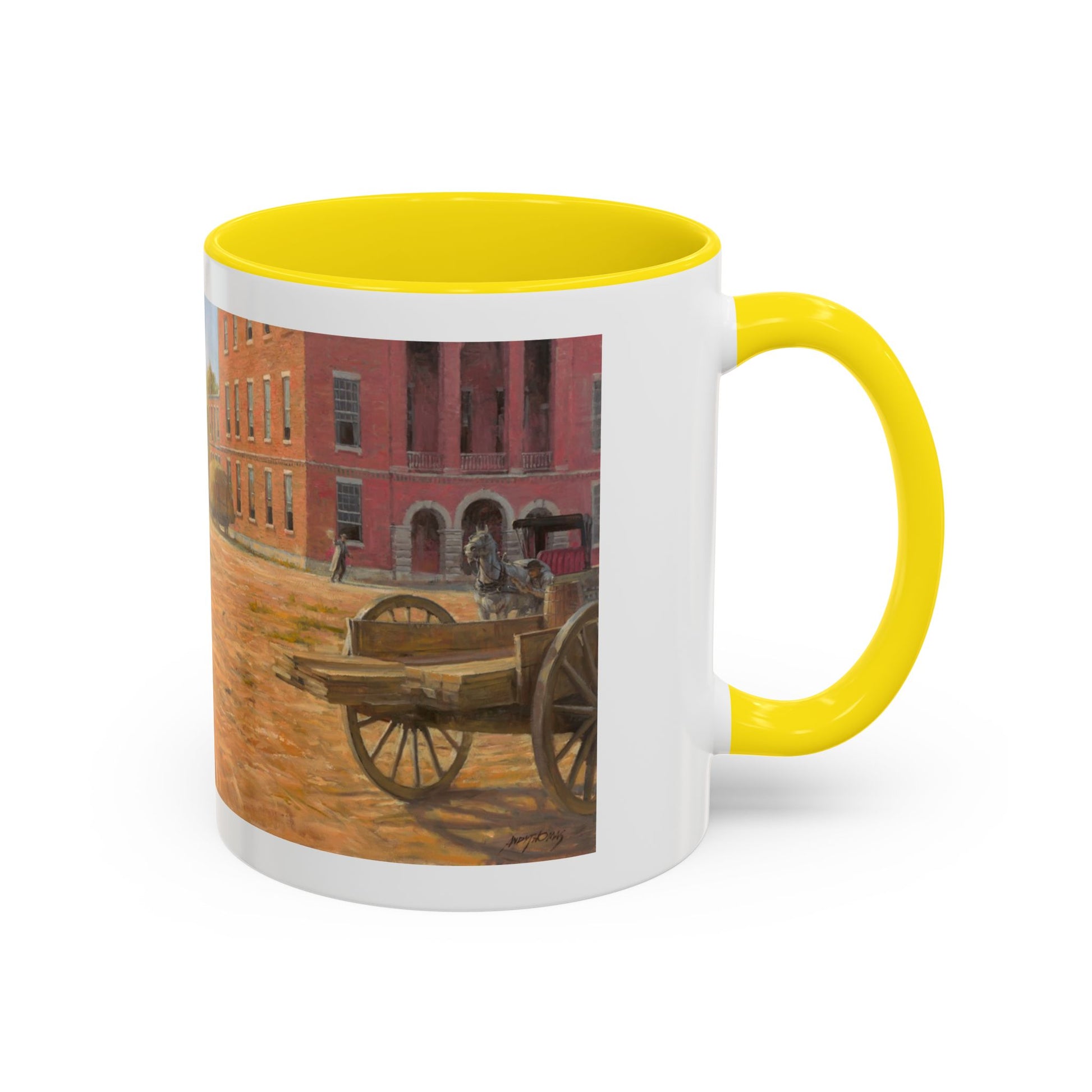Wild Bill Hickok vs Dave Tutt | Rustic Western Accent Coffee Mug - Vintage Scene, Ideal Gift for Coffee Lovers - Andy Thomas Designs