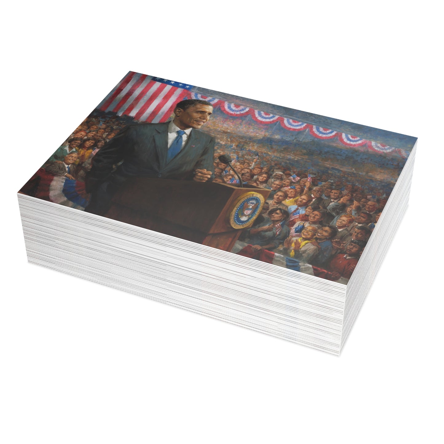 Note Cards: Change | Acceptance Speech of President Obama on Inauguration Day - Envelopes Included