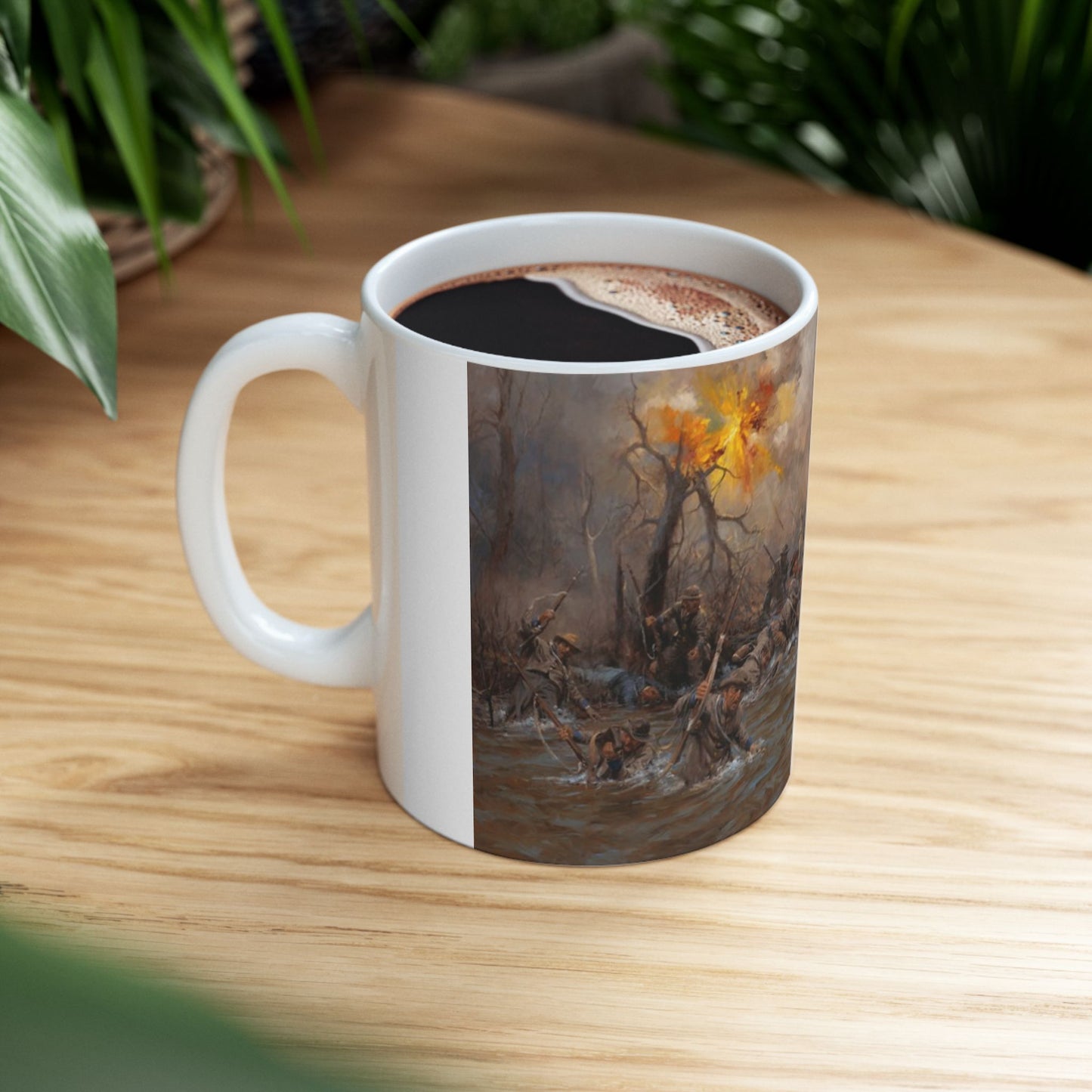 My Poor Orphans! - Ceramic Mug with Stones River Civil War Design.