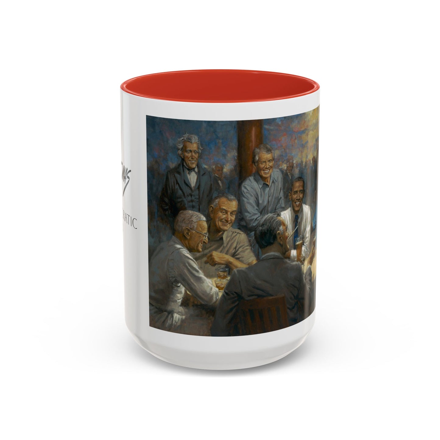 The Democratic Club Coffee Mug - 11oz & 15oz - Past Democrat Presidents Social Club with Obama