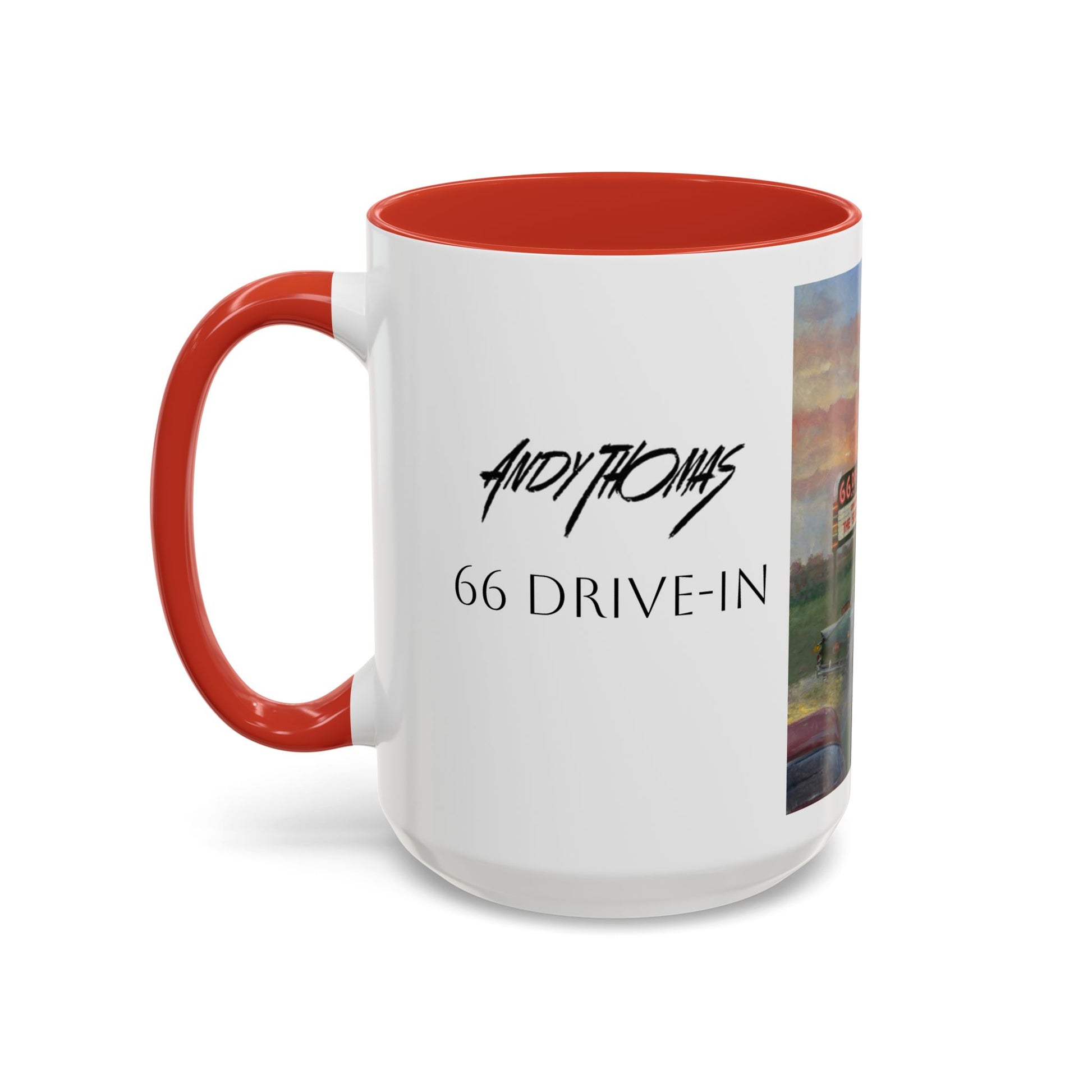 Retro Drive-In Coffee Mug - 66 Theatre Nostalgia - Andy Thomas Designs