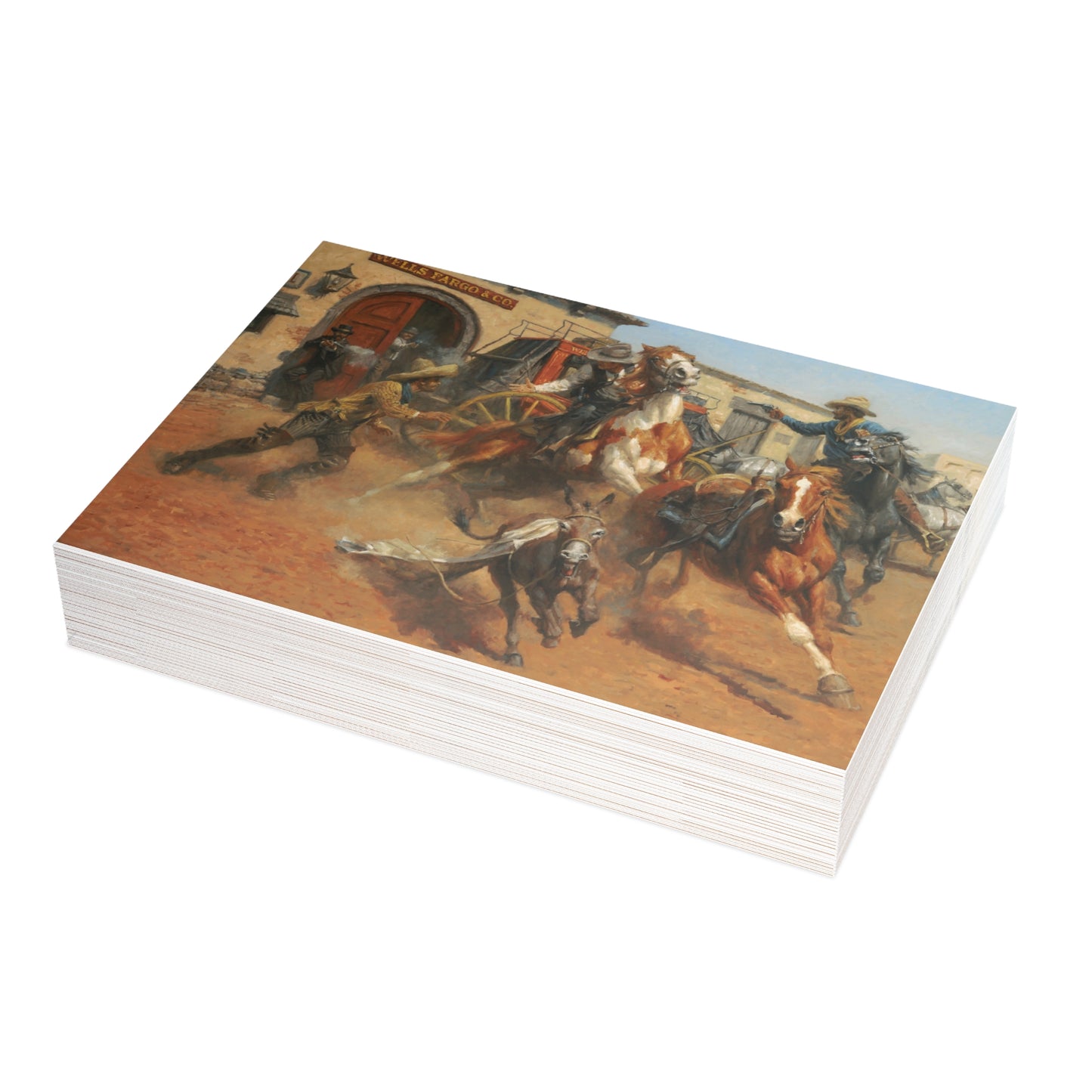 Note Cards: The Burro and the Bad Men - Envelopes Included
