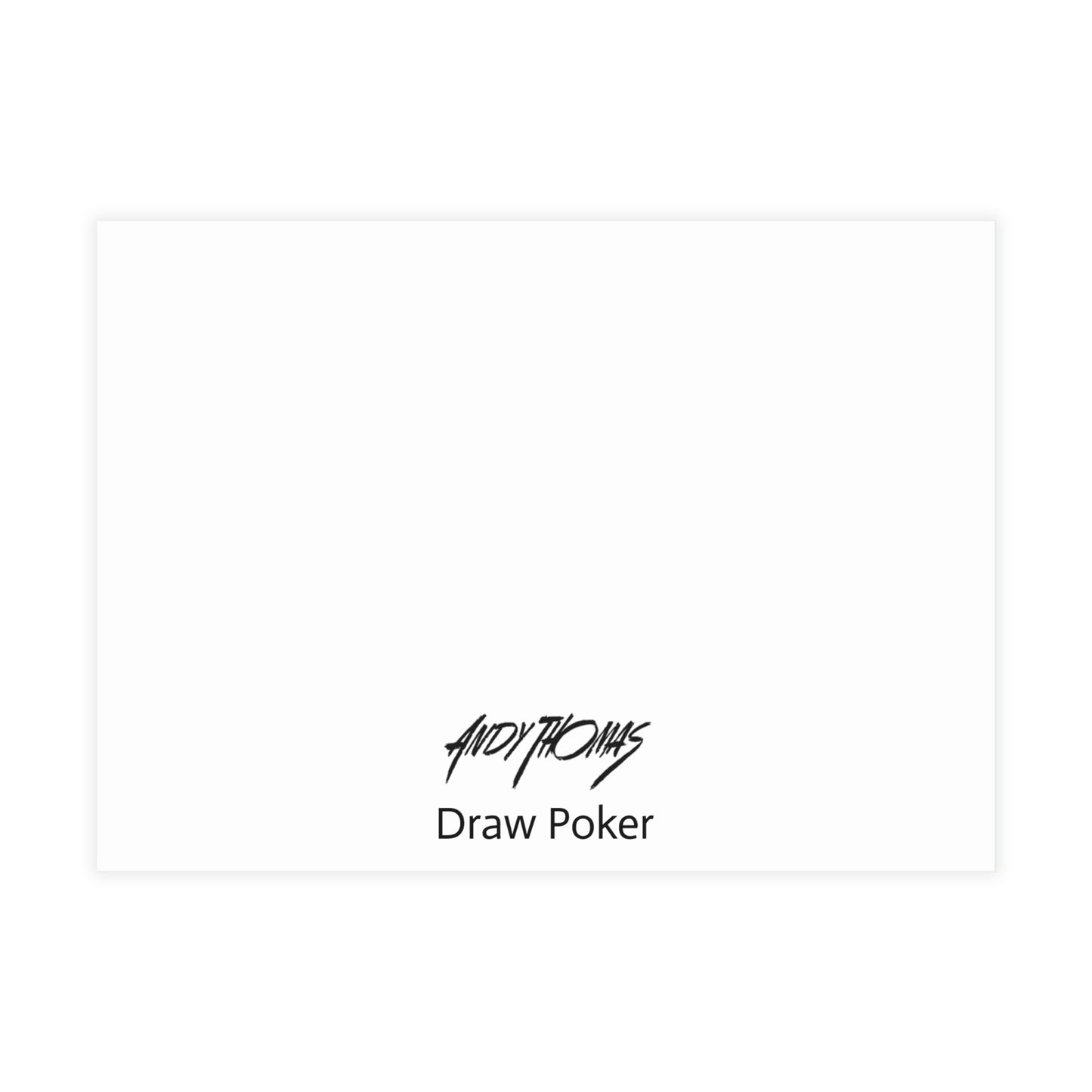 Note Cards: Draw Poker - Envelopes Included