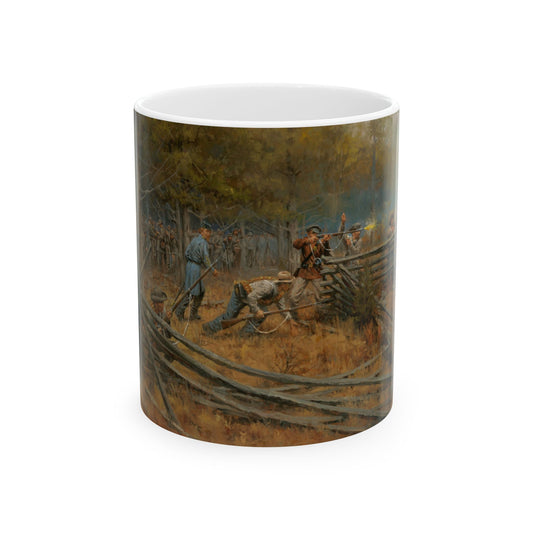 This Far, But No Farther - Ceramic Mug with Stones River Civil War Design.