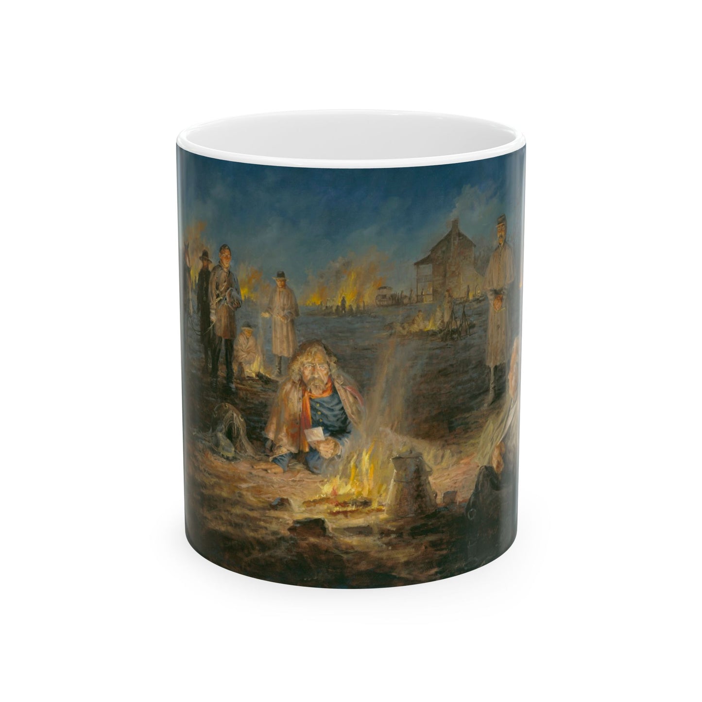 Van Dorn's New Headquarters - Ceramic Mug with Pea Ridge Civil War Design.