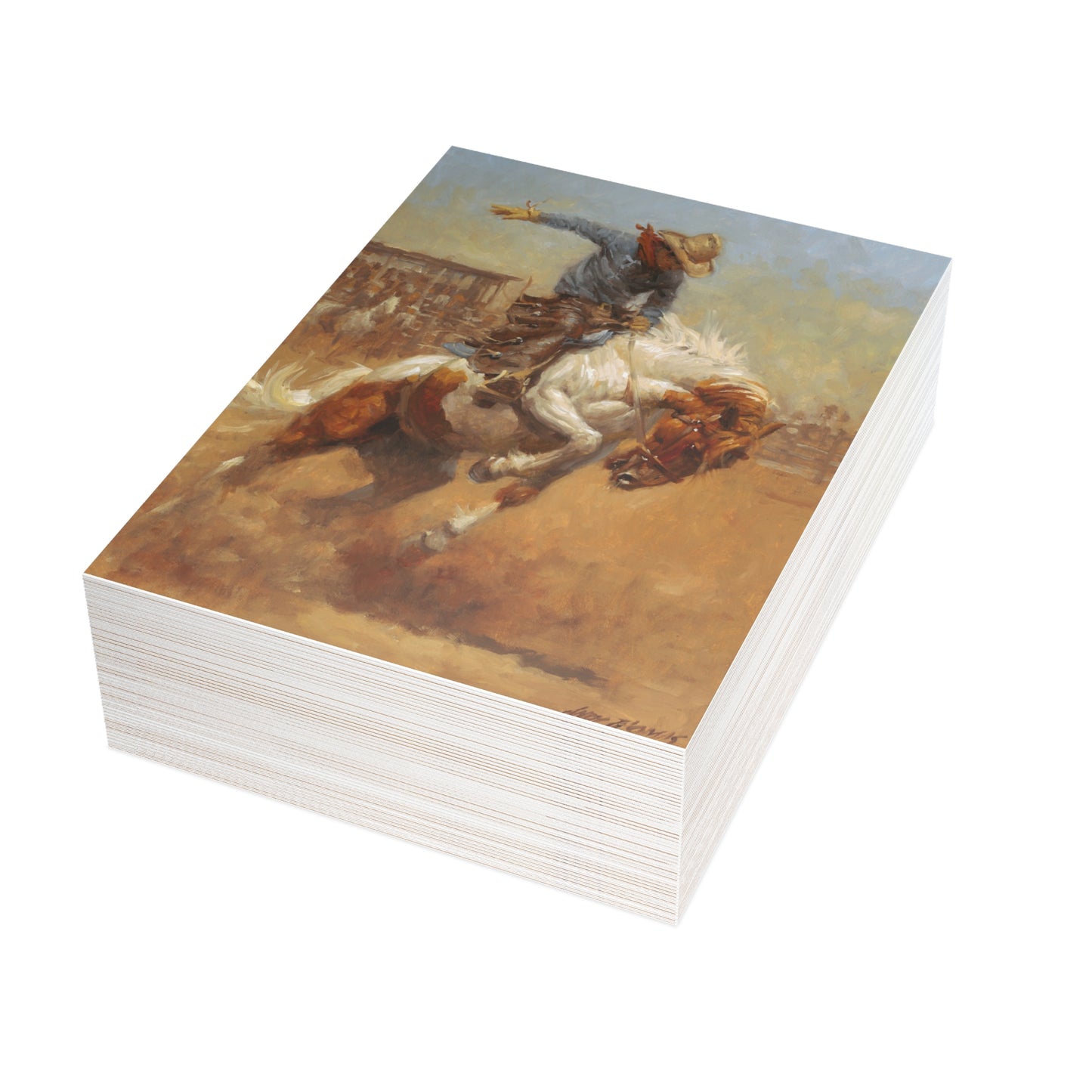 Note Cards: Dusty Bronc - Envelopes Included