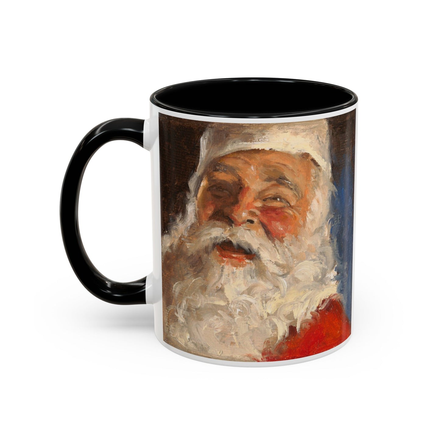 Santa Accent Coffee Mug - Holiday Gift, Christmas Decor, Santa Lover's Mug, Ceramic Coffee Cup, Unique Santa Mug
