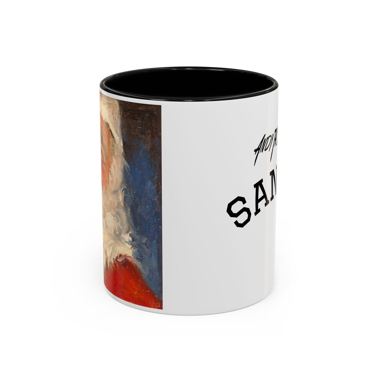 Santa Accent Coffee Mug - Holiday Gift, Christmas Decor, Santa Lover's Mug, Ceramic Coffee Cup, Unique Santa Mug