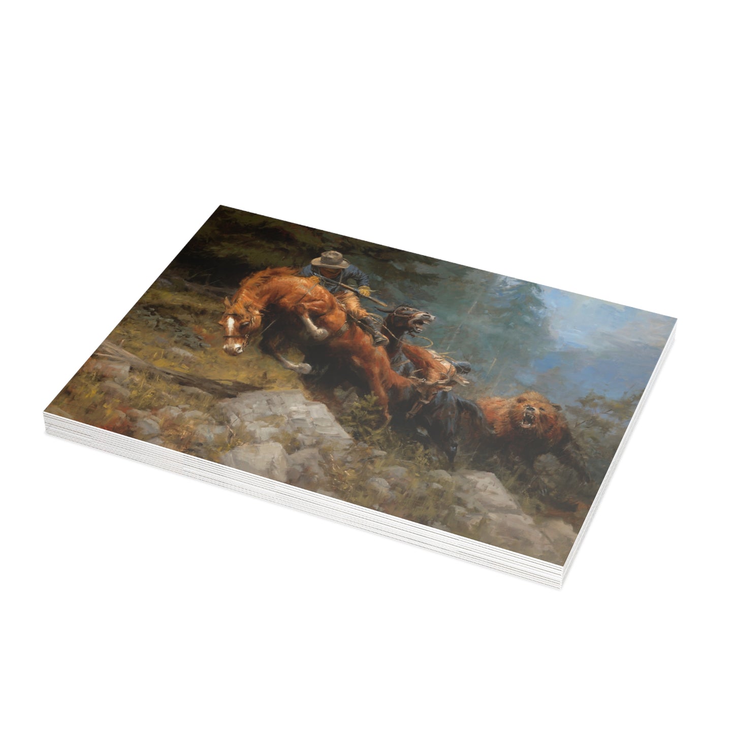 Note Cards: Grizzly Mountain - Envelopes Included