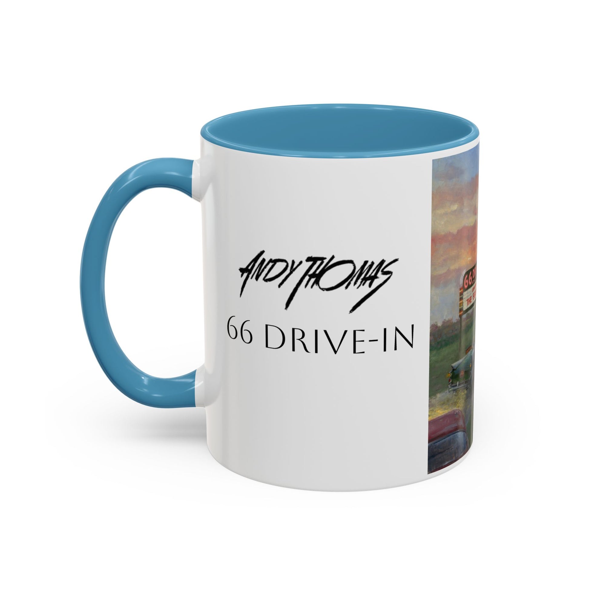 Retro Drive-In Coffee Mug - 66 Theatre Nostalgia - Andy Thomas Designs