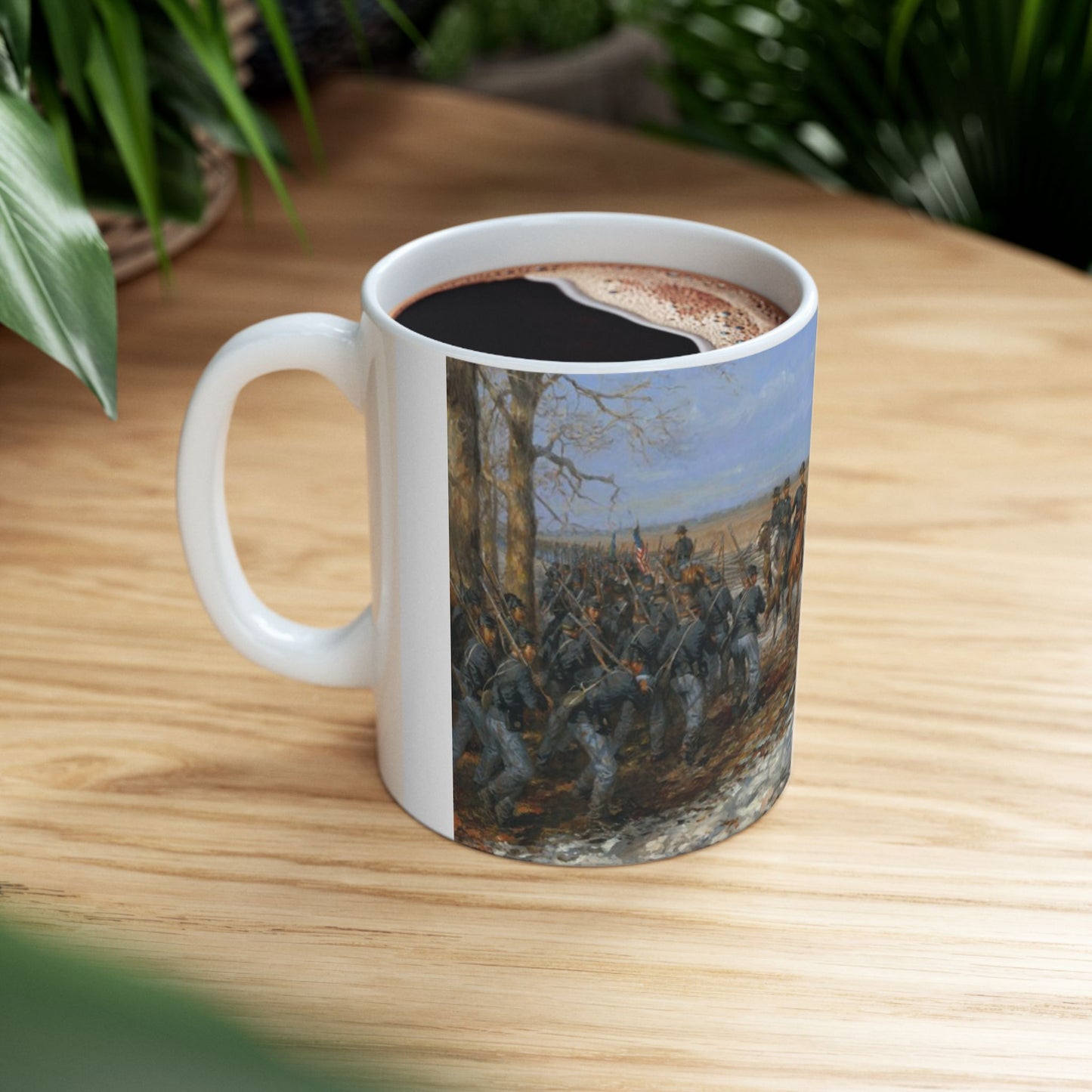 Not Another Bull Run- Ceramic Mug with Pea Ridge Civil War Design.