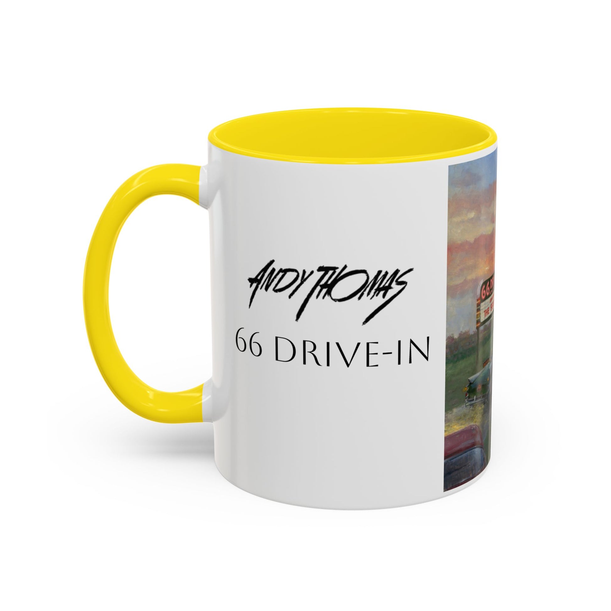 Retro Drive-In Coffee Mug - 66 Theatre Nostalgia - Andy Thomas Designs