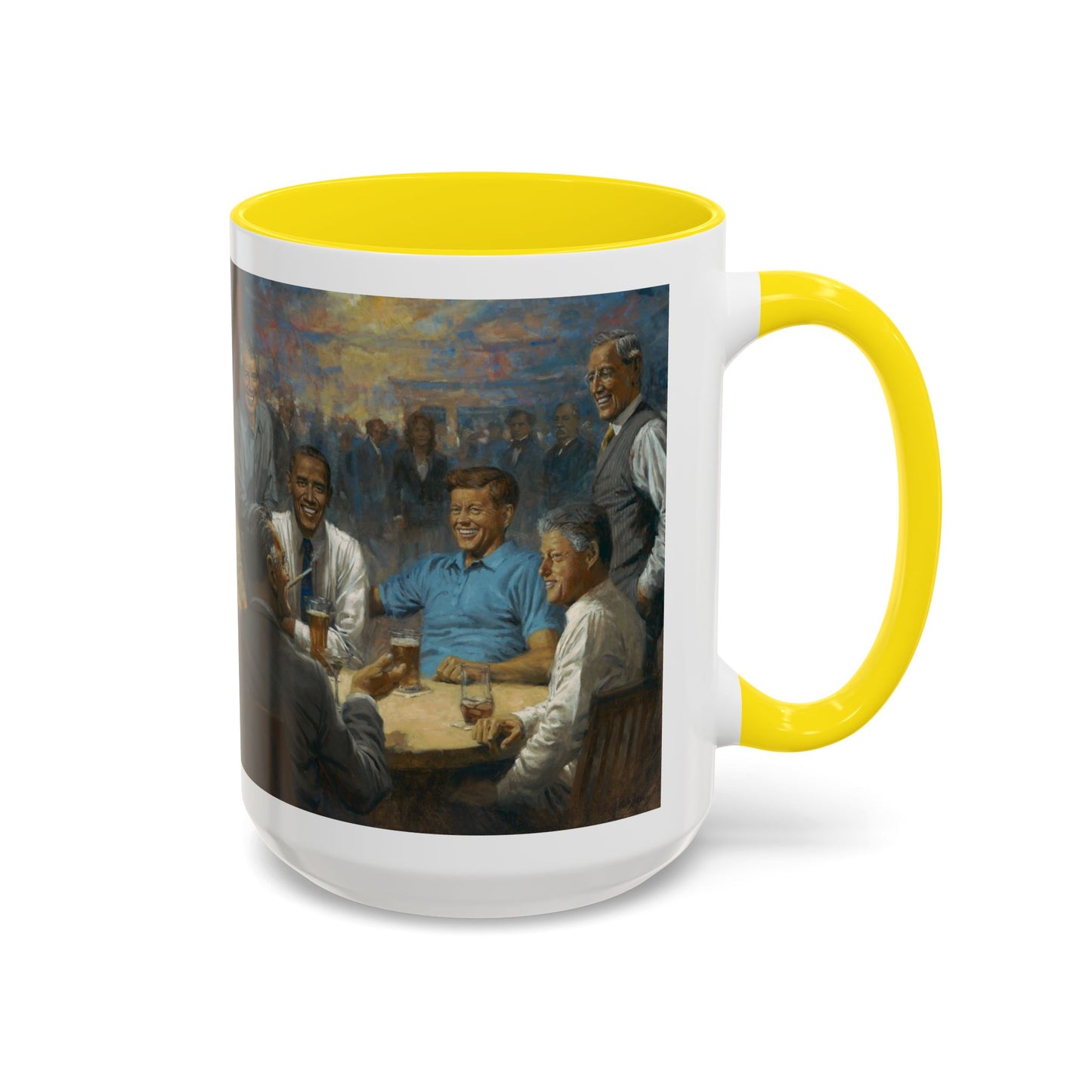 The Democratic Club Coffee Mug - 11oz & 15oz - Past Democrat Presidents Social Club with Obama