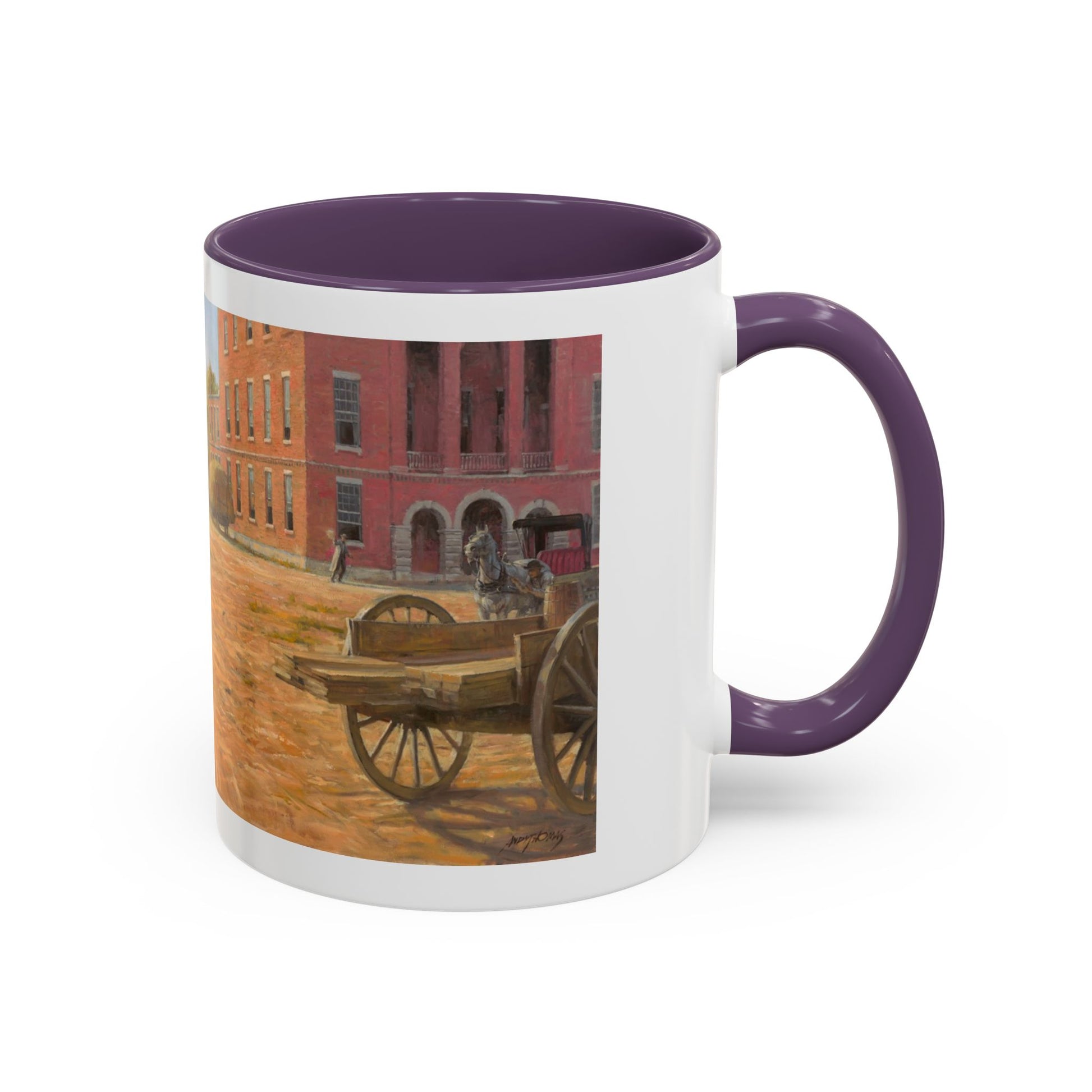 Wild Bill Hickok vs Dave Tutt | Rustic Western Accent Coffee Mug - Vintage Scene, Ideal Gift for Coffee Lovers - Andy Thomas Designs