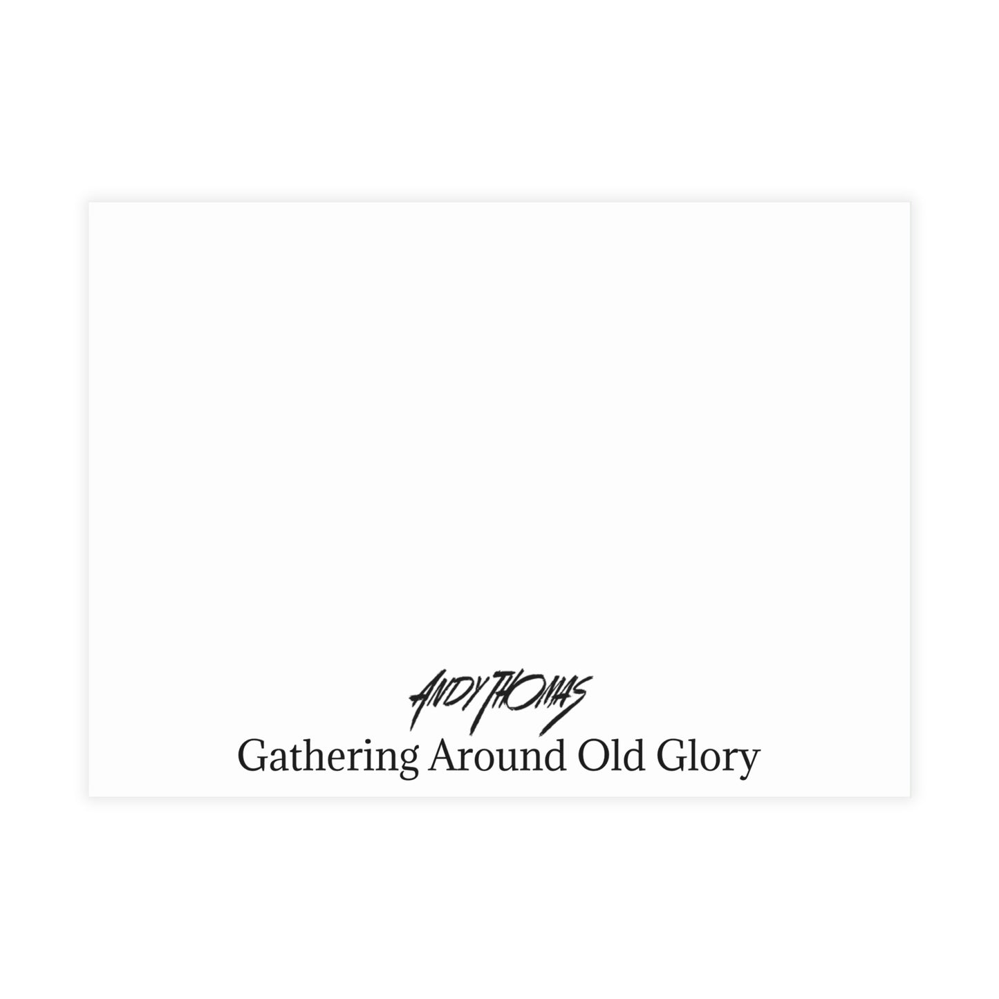 Gathering Around Old Glory Postcards | 9/11 Twin Towers, NYC, Tribute Postcard Bundle - Envelopes Included