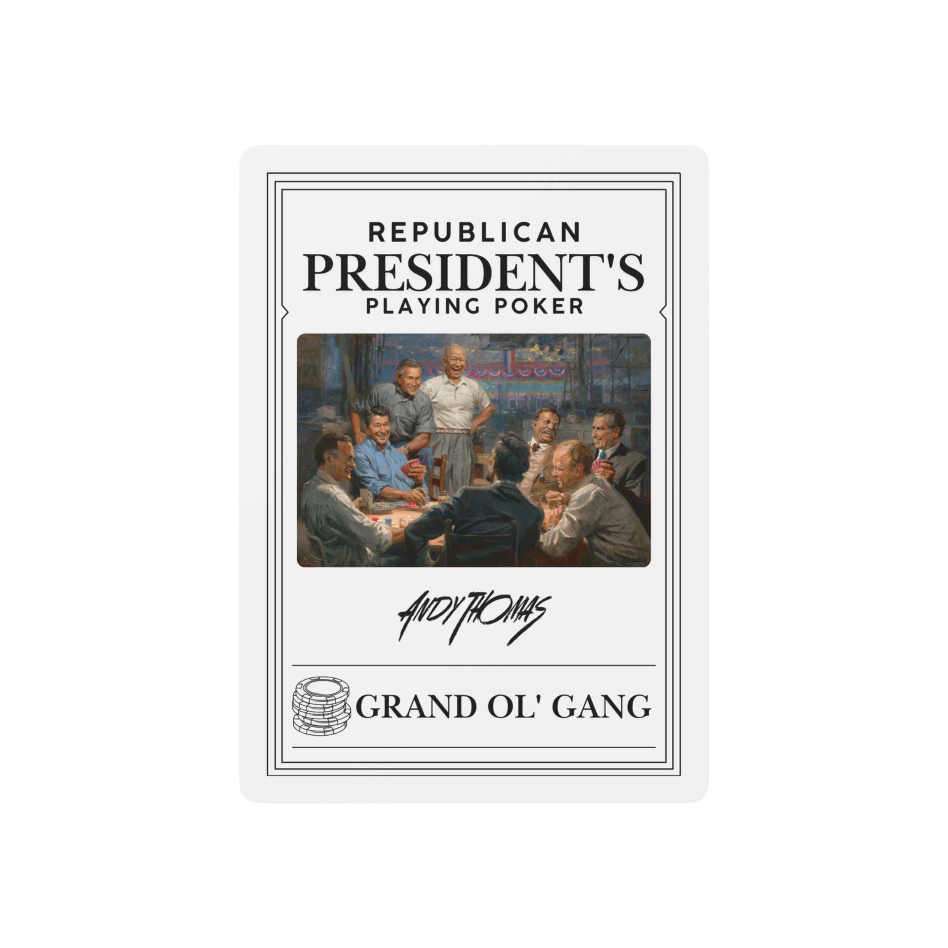 Grand Ol' Gang - Poker Playing Cards - Republican President's Design - Andy Thomas Designs