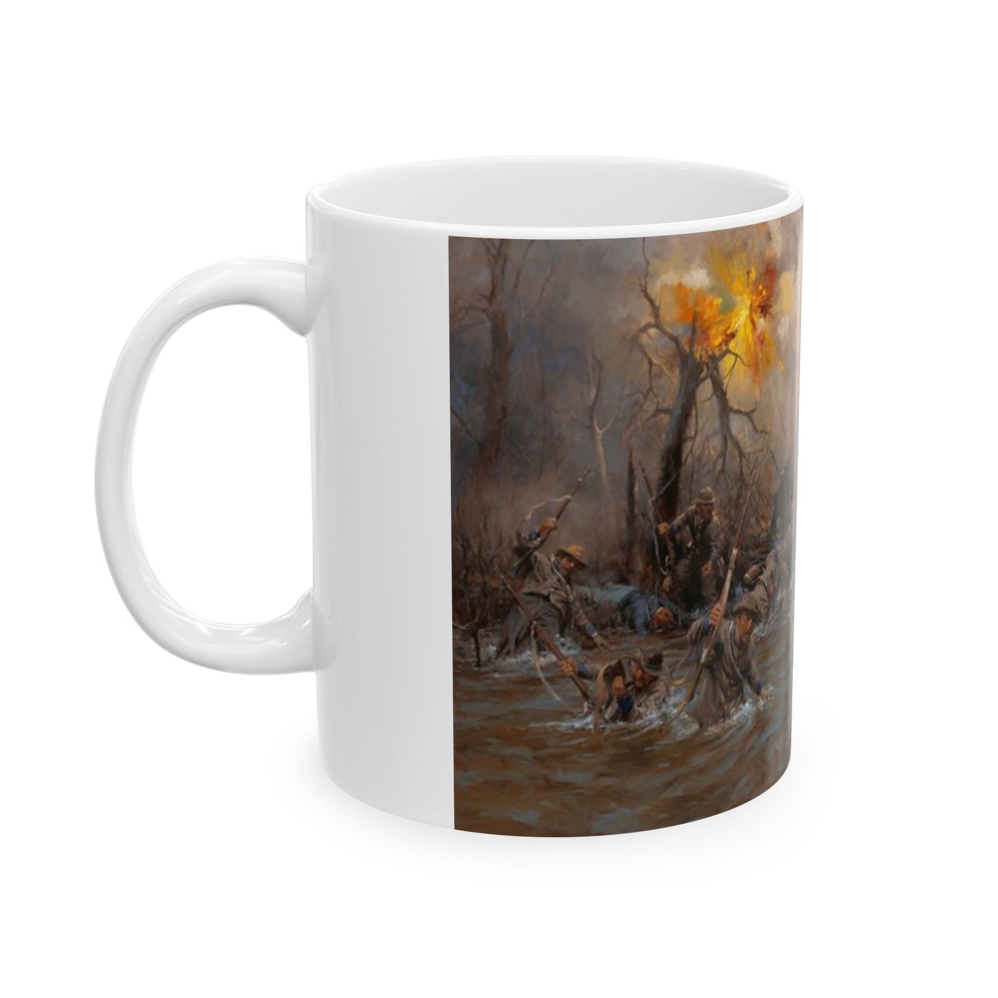 My Poor Orphans! - Ceramic Mug with Stones River Civil War Design.