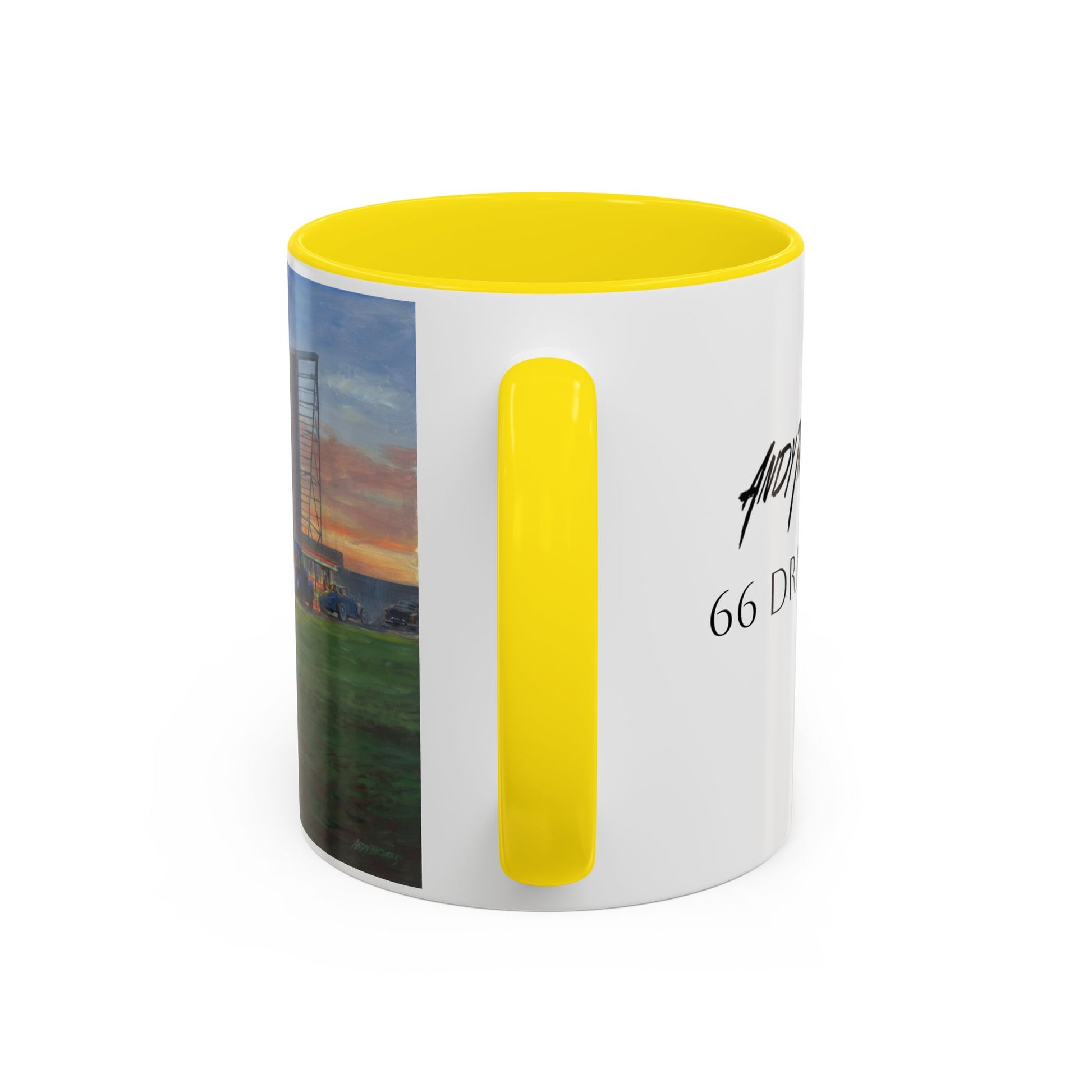 Retro Drive-In Coffee Mug - 66 Theatre Nostalgia - Andy Thomas Designs