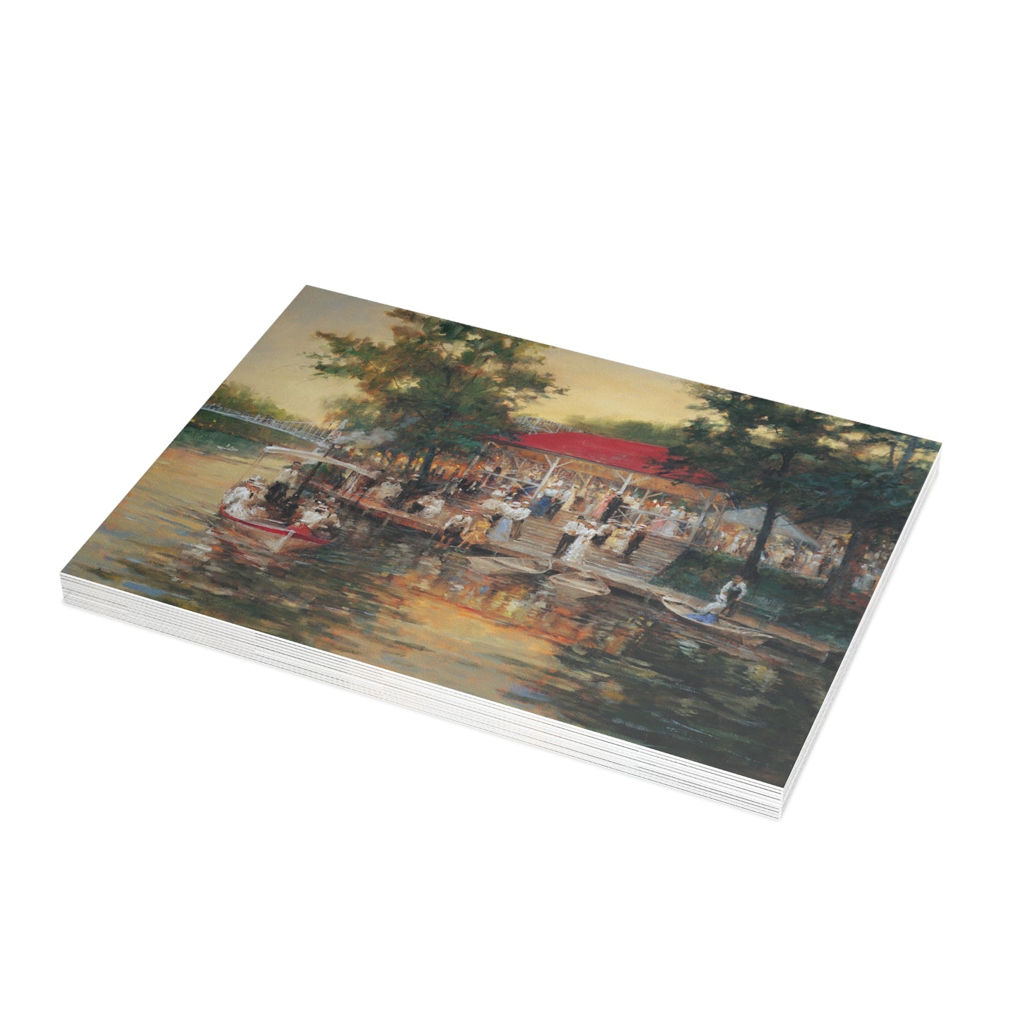 Note Cards: An Evening at Lakeside - Envelopes Included