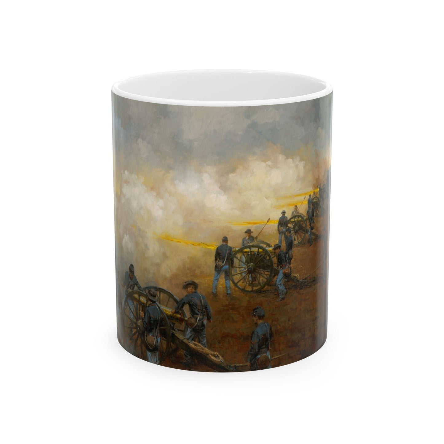 The Very Forest Seemed to Fall - Ceramic Mug with Stones River Civil War Design.