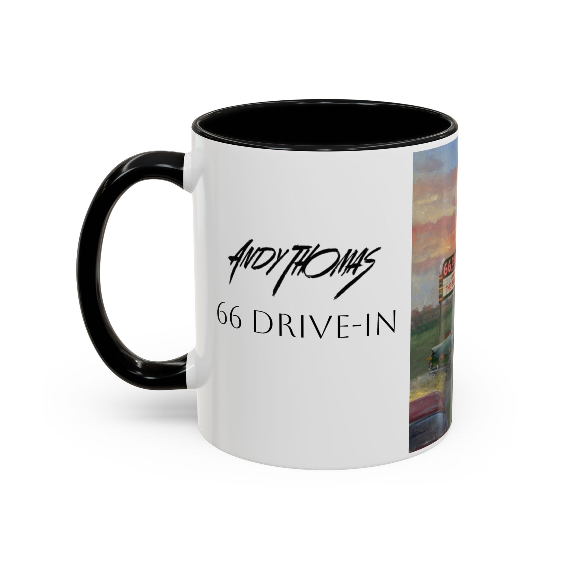 Retro Drive-In Coffee Mug - 66 Theatre Nostalgia - Andy Thomas Designs