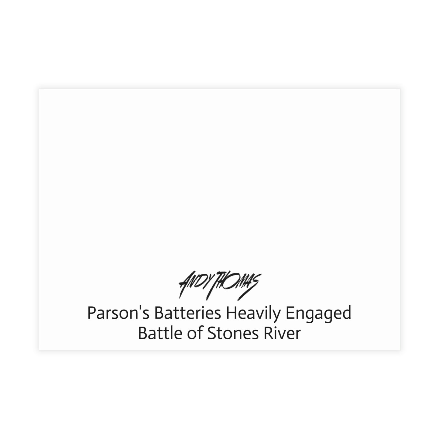 Note Cards: Parson's Batteries Heavily Engaged - Envelopes Included