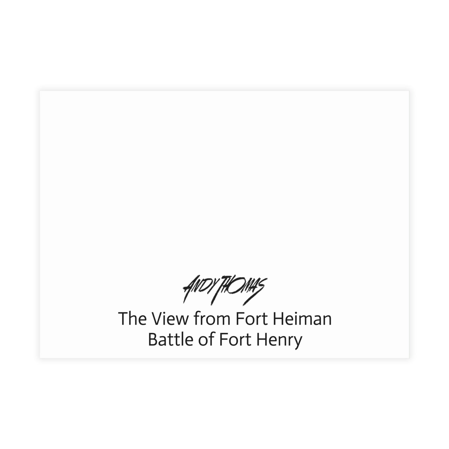 Note Cards: The View from Fort Heiman - Envelopes Included