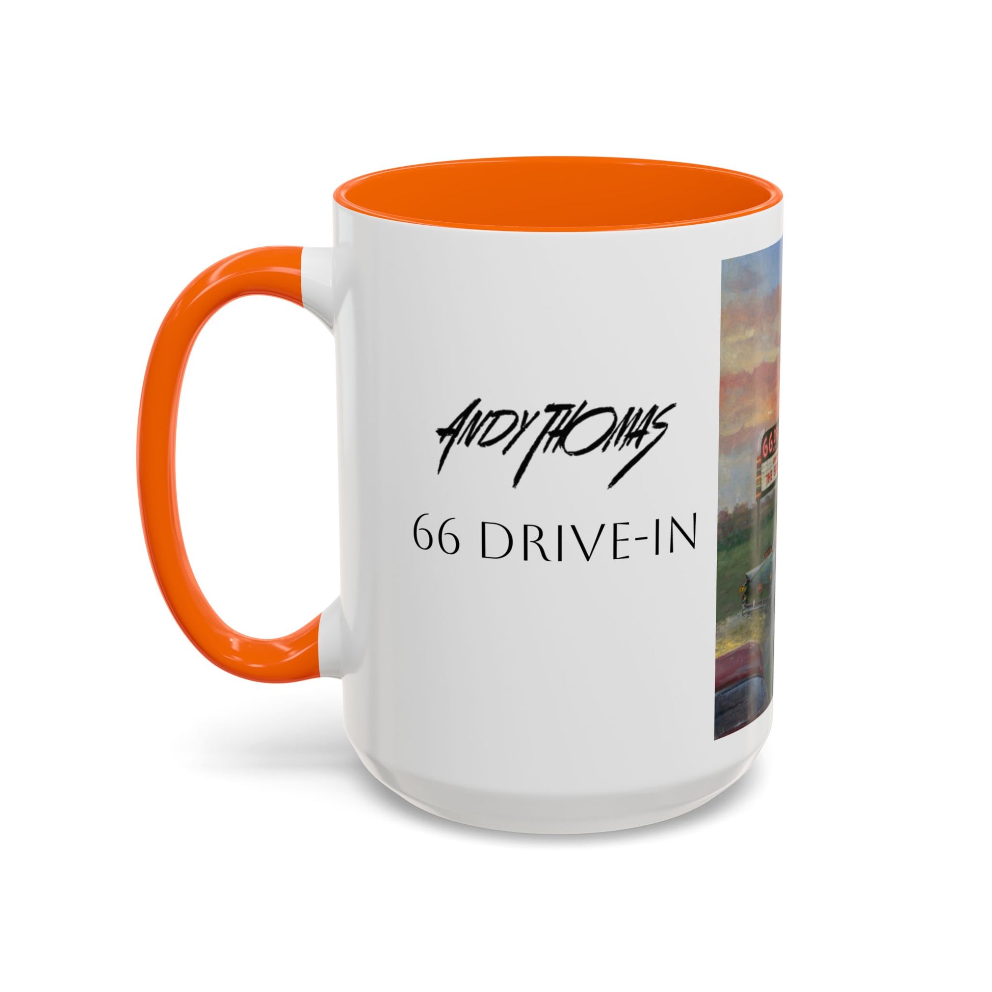 Retro Drive-In Coffee Mug - 66 Theatre Nostalgia - Andy Thomas Designs