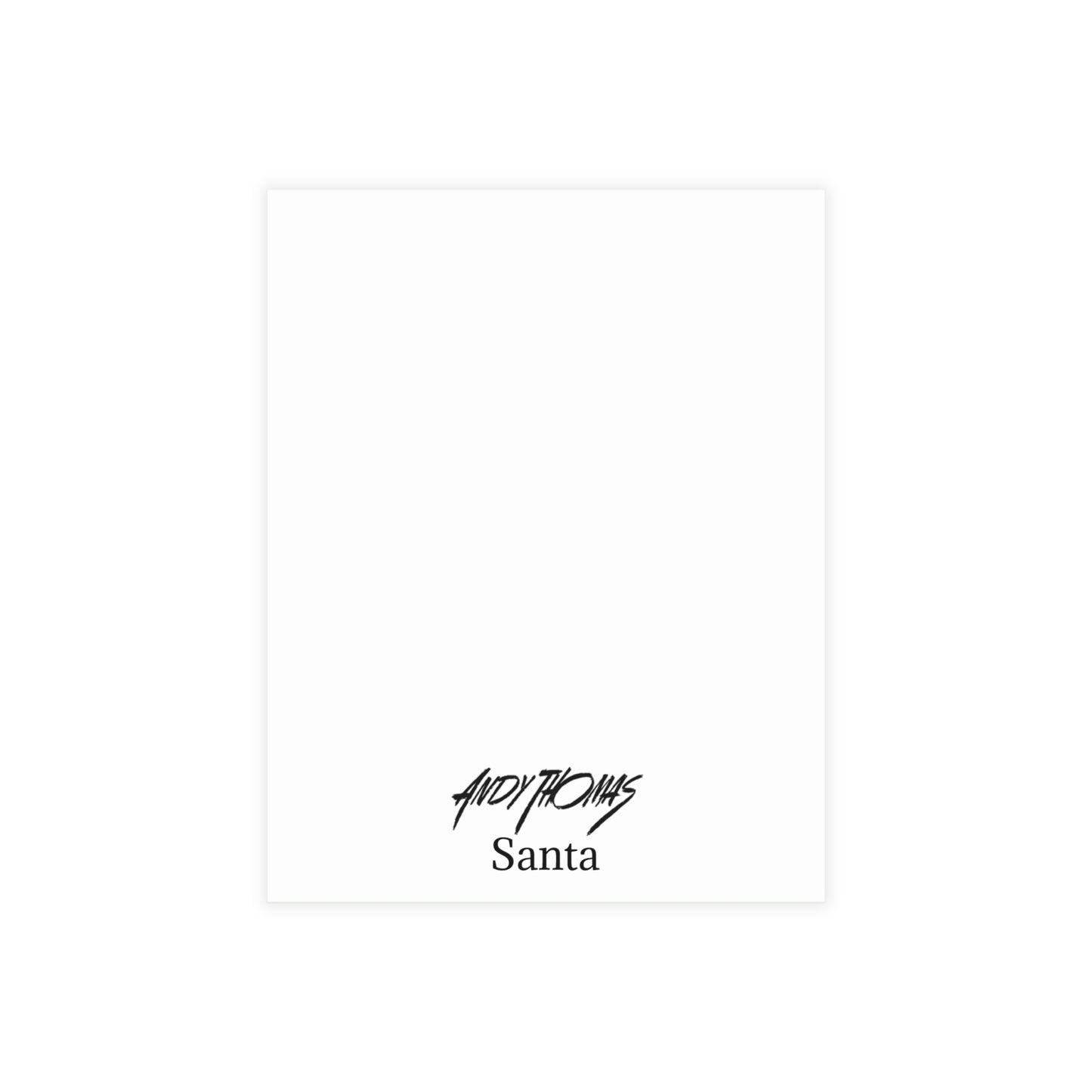 Santa Postcards | Elegant Christmas themed Postcard Bundle - Envelopes Included