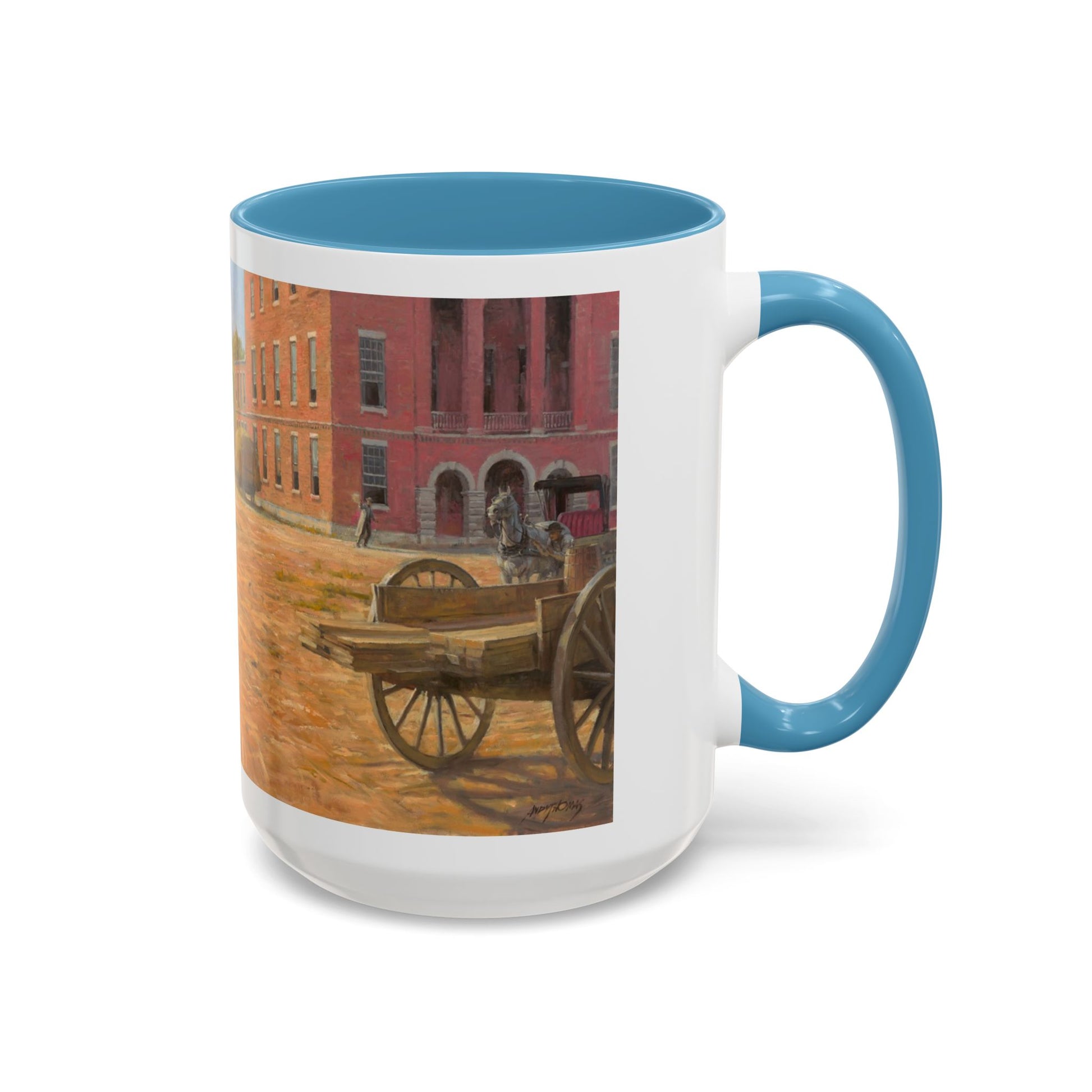 Wild Bill Hickok vs Dave Tutt | Rustic Western Accent Coffee Mug - Vintage Scene, Ideal Gift for Coffee Lovers - Andy Thomas Designs