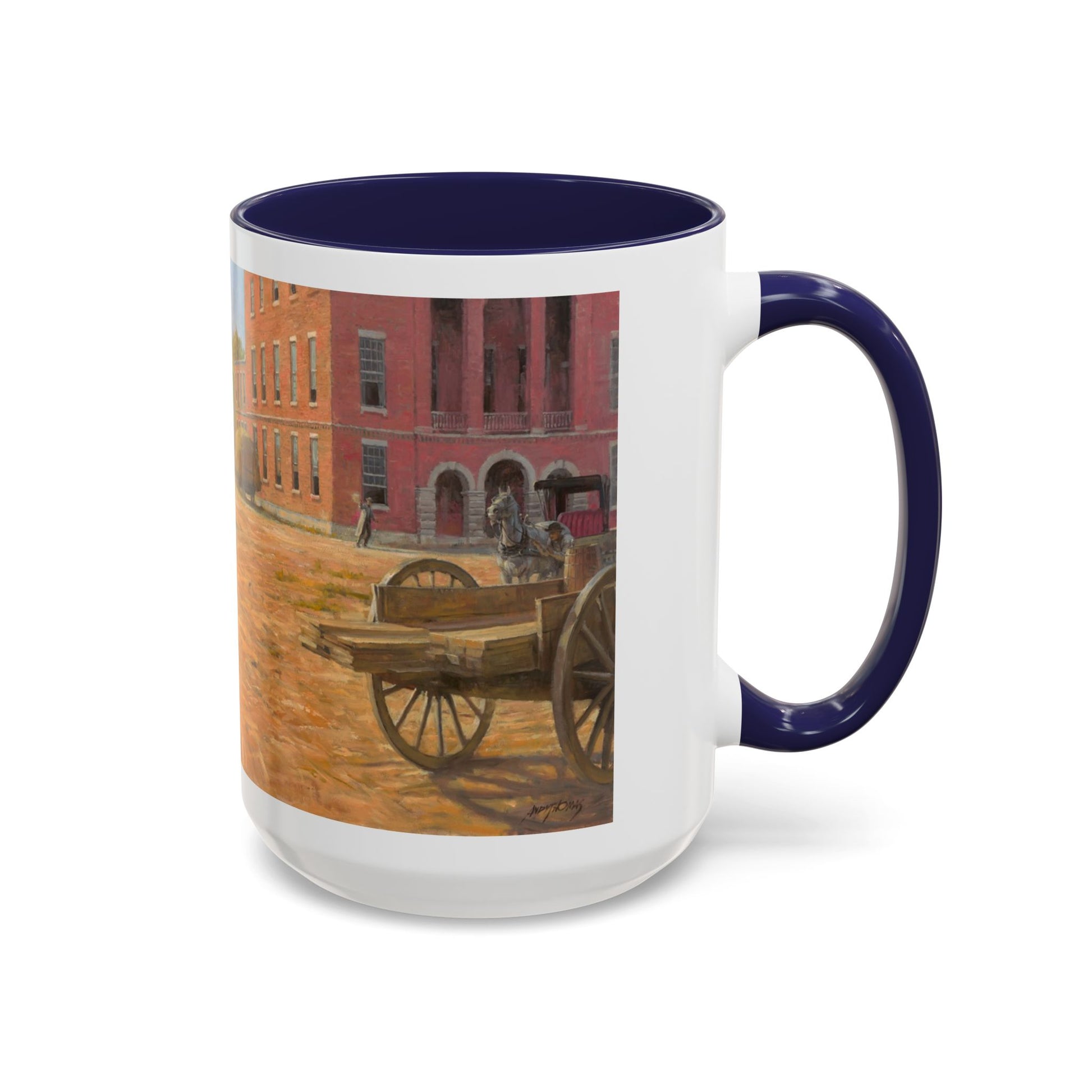 Wild Bill Hickok vs Dave Tutt | Rustic Western Accent Coffee Mug - Vintage Scene, Ideal Gift for Coffee Lovers - Andy Thomas Designs