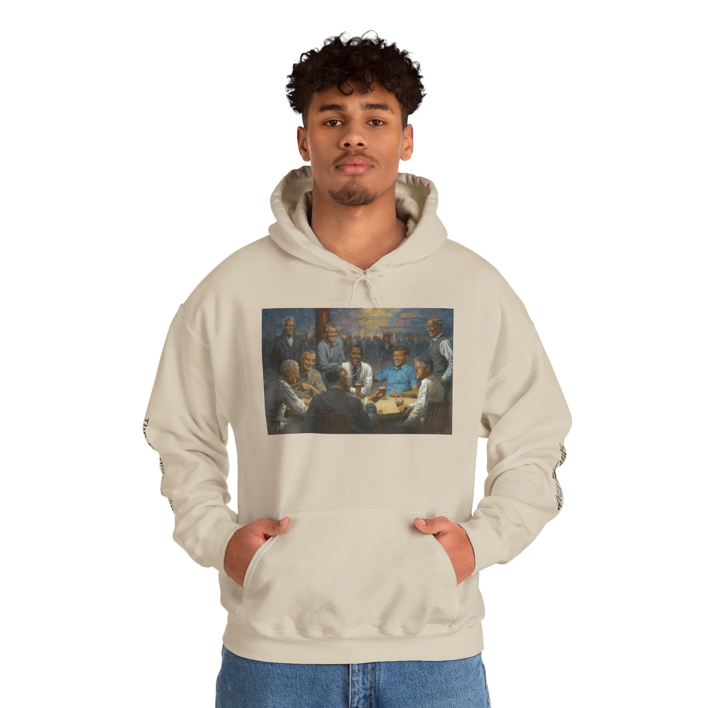 The Democratic Club Hoodie — Presidential Group Portrait Pullover