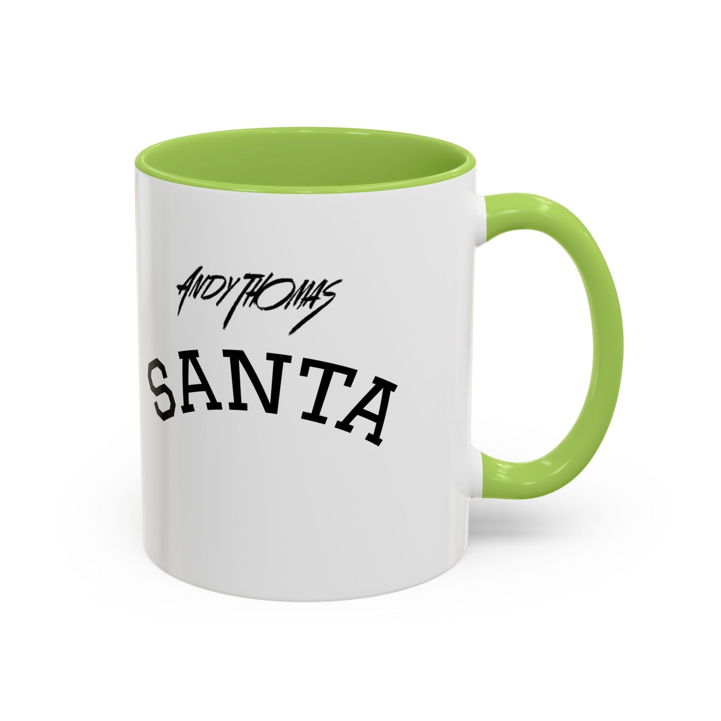 Santa Accent Coffee Mug - Holiday Gift, Christmas Decor, Santa Lover's Mug, Ceramic Coffee Cup, Unique Santa Mug