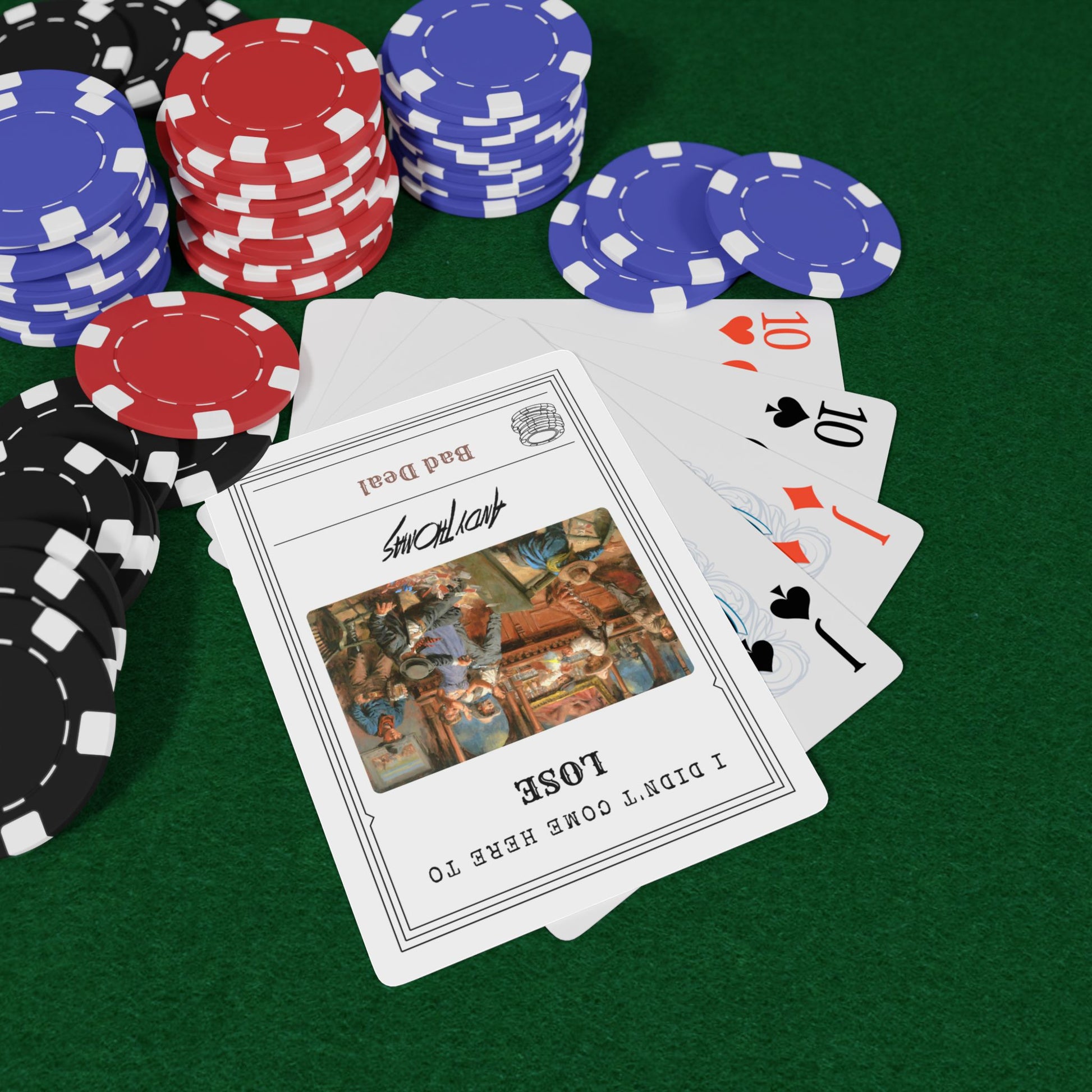 Western themed poker playing cards