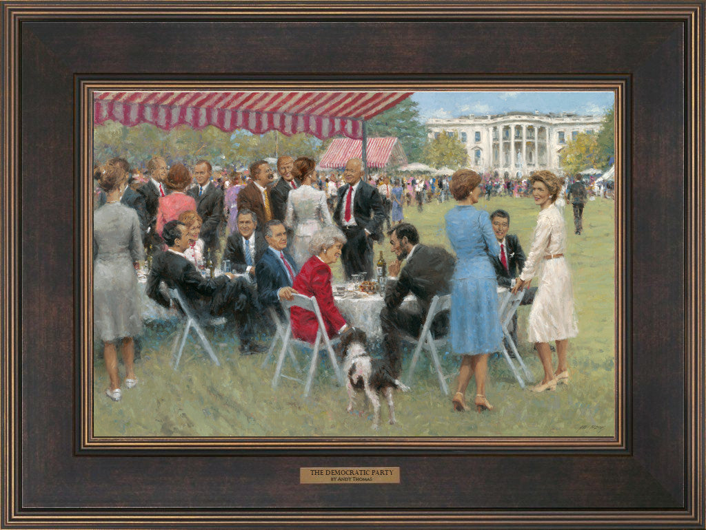 FRAMED Canvas: The Democratic Party, Andy Thomas - Andy Thomas Designs