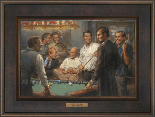 FRAMED Canvas - Callin' the Blue, Andy Thomas - Andy Thomas Designs