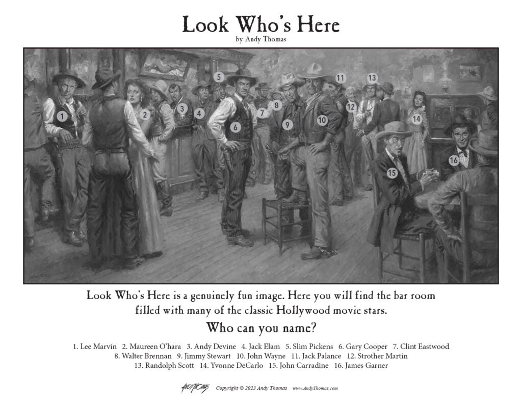 Wall Art: Look Who's Here | Hollywood Movie Stars