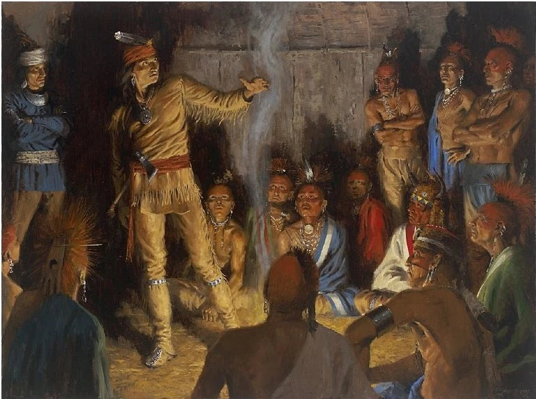 Wall Art: Tecumseh and the Osage by Andy Thomas | Native American History