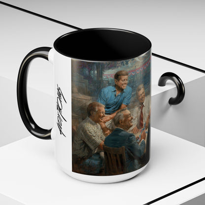 Callin the Blue Coffee Mug - Elegant Accent Coffee Mug 11oz & 15oz with Presidential Gathering Design