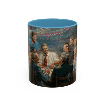 Callin the Blue Coffee Mug - Elegant Accent Coffee Mug 11oz & 15oz with Presidential Gathering Design
